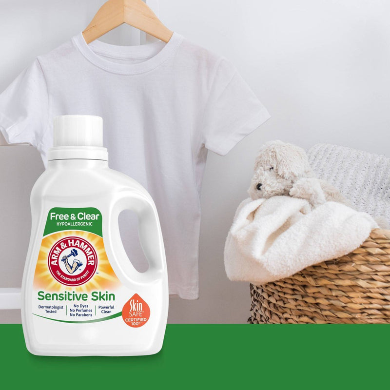 Arm & Hammer Sensitive Liquid Laundry Detergent - Free & Clear - 105 fl oz