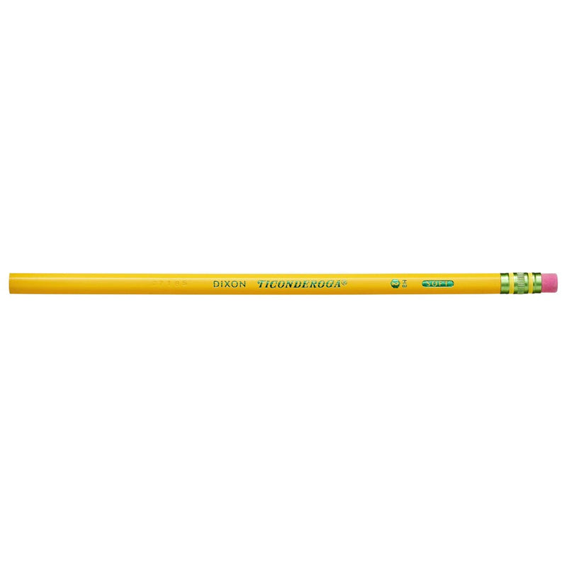 Ticonderoga 12pk #2 Wooden Pencils - Yellow - Single pack
