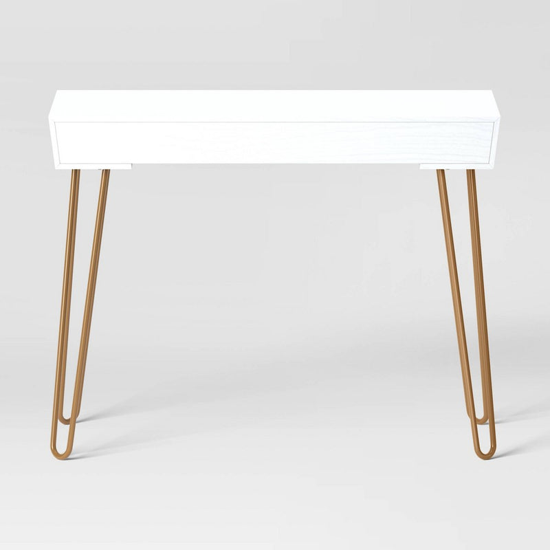Hairpin Writing Desk with Storage- Threshold™ (LOCAL PICKUP ONLY)