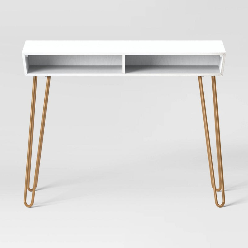 Hairpin Writing Desk with Storage- Threshold™ (LOCAL PICKUP ONLY)
