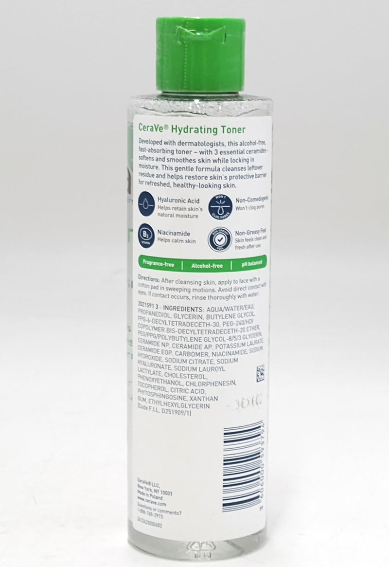 CeraVe Hydrating Toner for Face, Alcohol Free Facial Toner - 6.8 fl oz