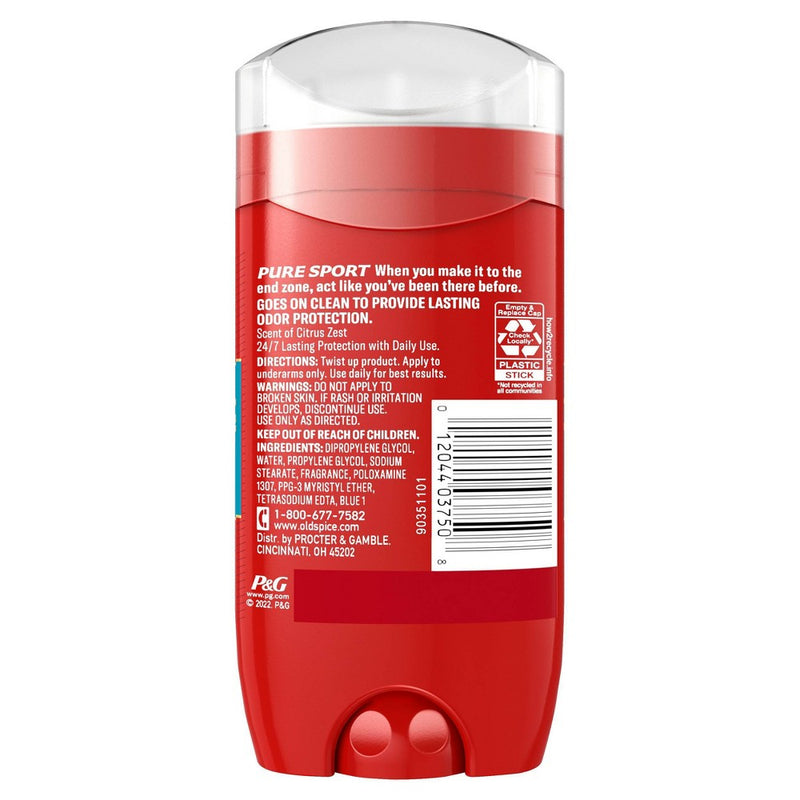 Old Spice Red Zone Pure Sport Deodorant - 3oz