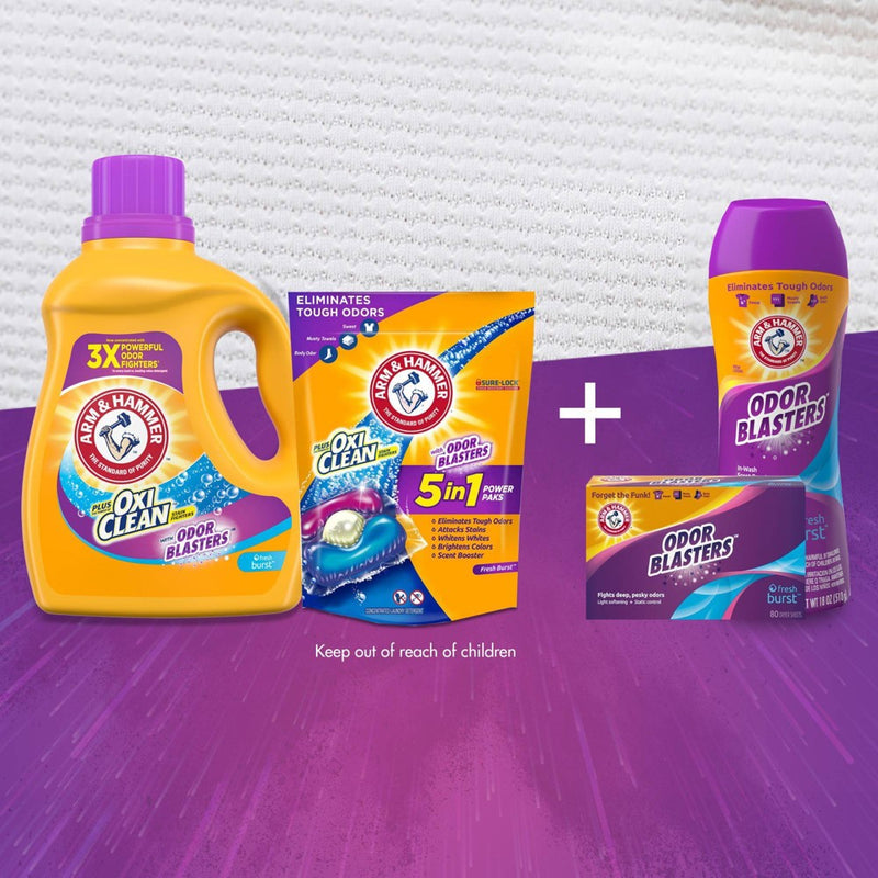 Arm & Hammer Plus OxiClean Odor Blasters Liquid Laundry Detergent - 100.5 fl oz
