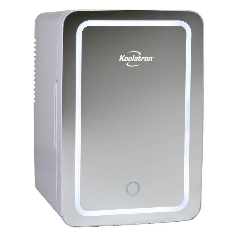 Koolatron Cosmetics Fridge w/ LED Lighted Makeup Mirror 12V 110V