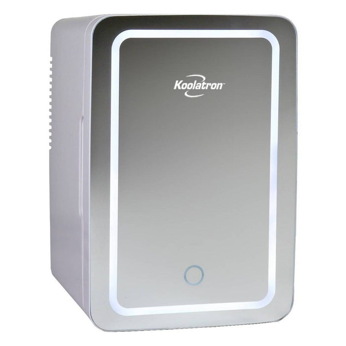 Koolatron Cosmetics Fridge w/ LED Lighted Makeup Mirror 12V 110V