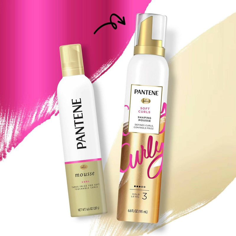 Pantene Pro-V Anti Frizz Hair Mousse for Curly Hair - 6.6oz