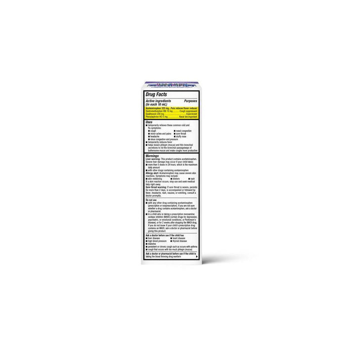 Mucinex Children's Multi-Symptom Cold and Sore Throat Relief Liquid - Very Berry - 4 fl oz