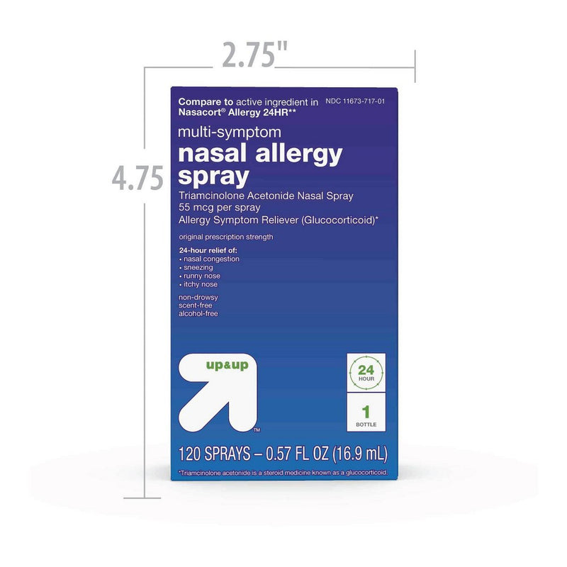 Triamcinolone Acetonide Multi-Symptom Nasal Allergy Relief Spray - 0.57 fl oz - up & up™