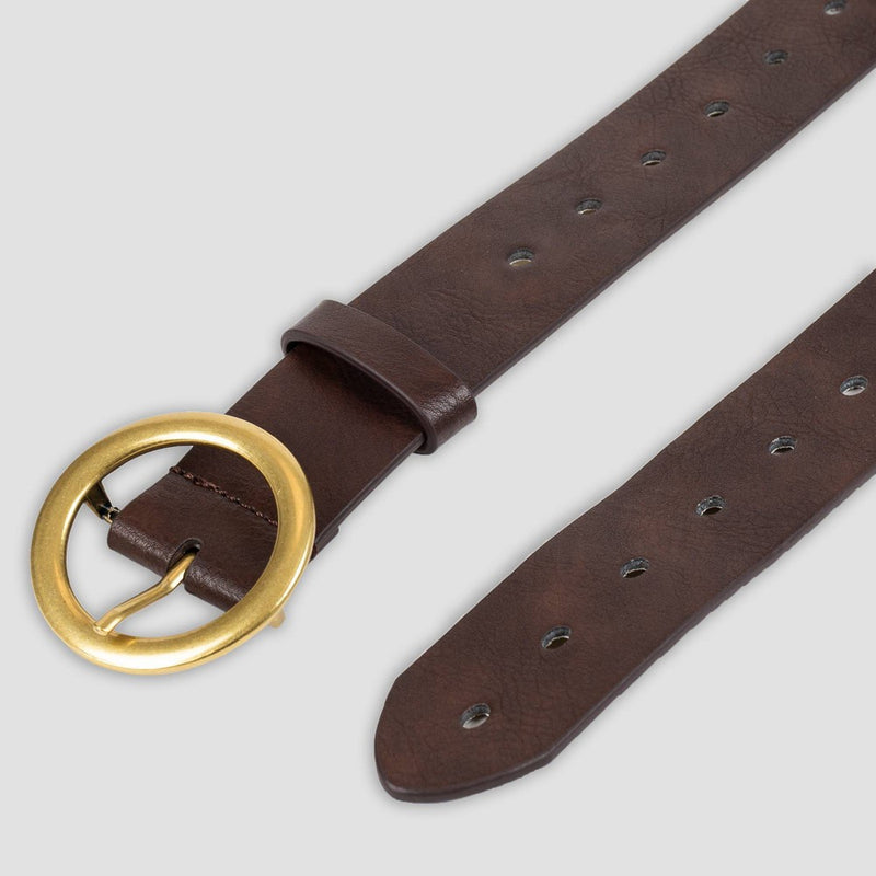 Women's Plus Size Center Bar Belt - Ava & Viv™ Brown 1X