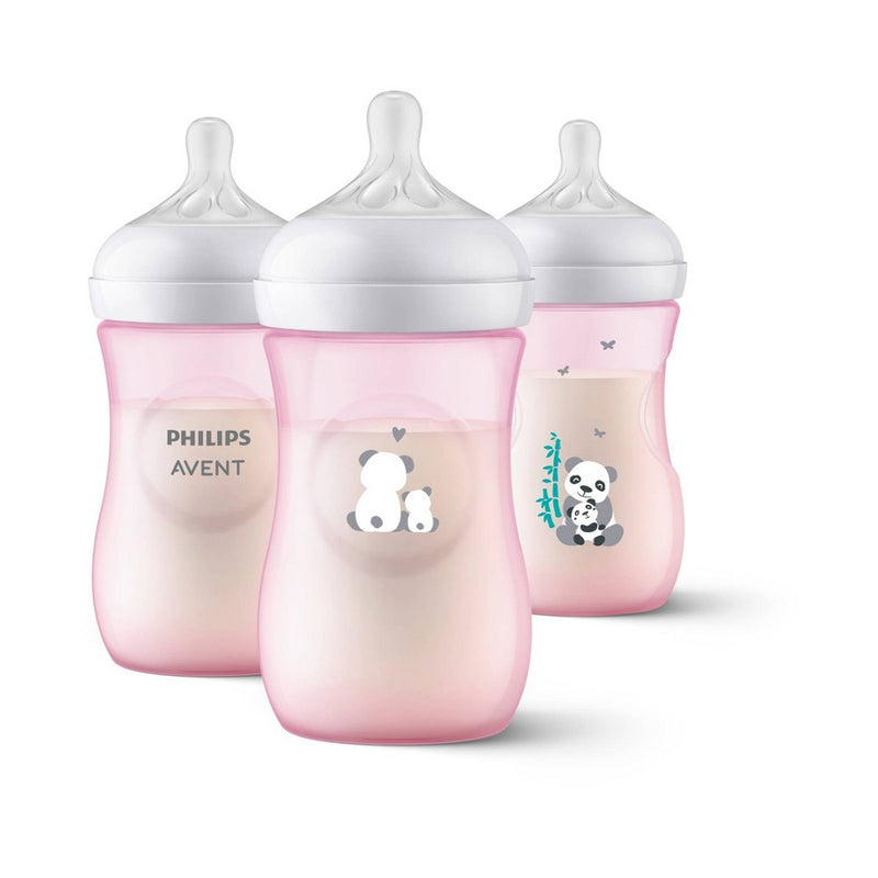 Philips Avent Natural Baby Bottle with Natural Response Nipple - Pink Panda