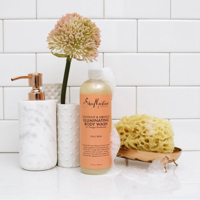 SheaMoisture Coconut & Hibiscus Illuminating Body Wash - 13 fl oz
