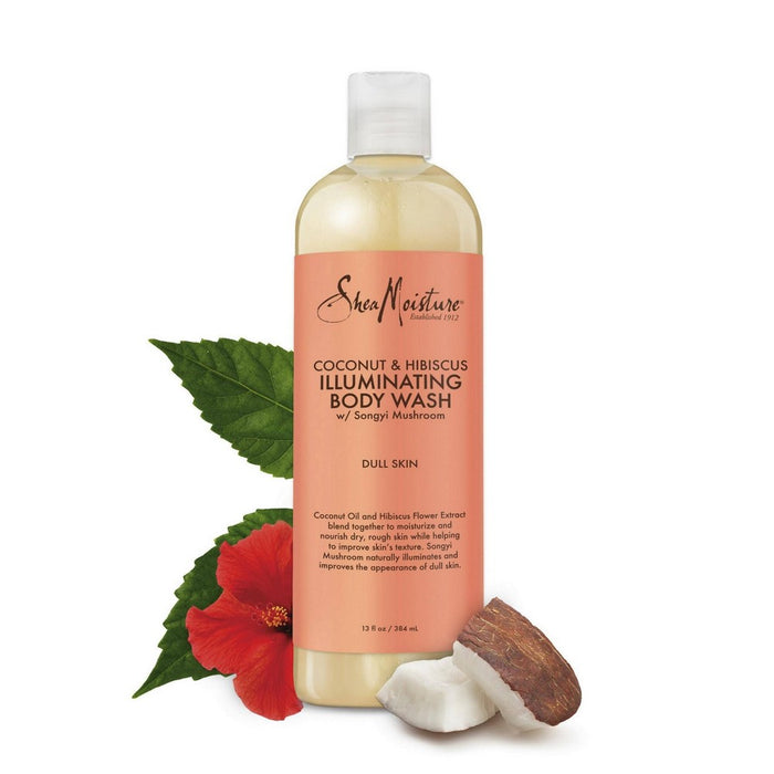 SheaMoisture Coconut & Hibiscus Illuminating Body Wash - 13 fl oz