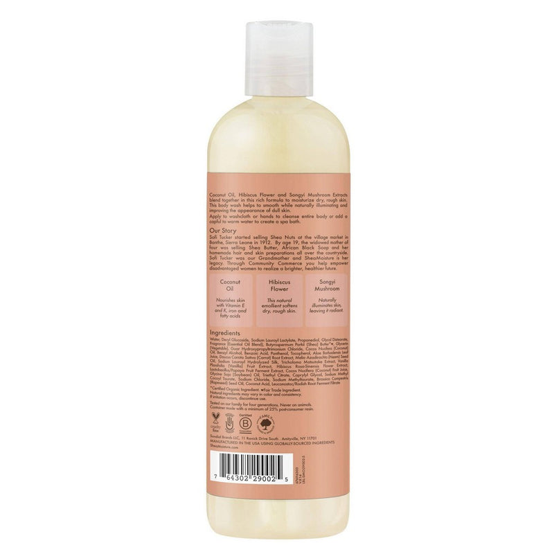SheaMoisture Coconut & Hibiscus Illuminating Body Wash - 13 fl oz