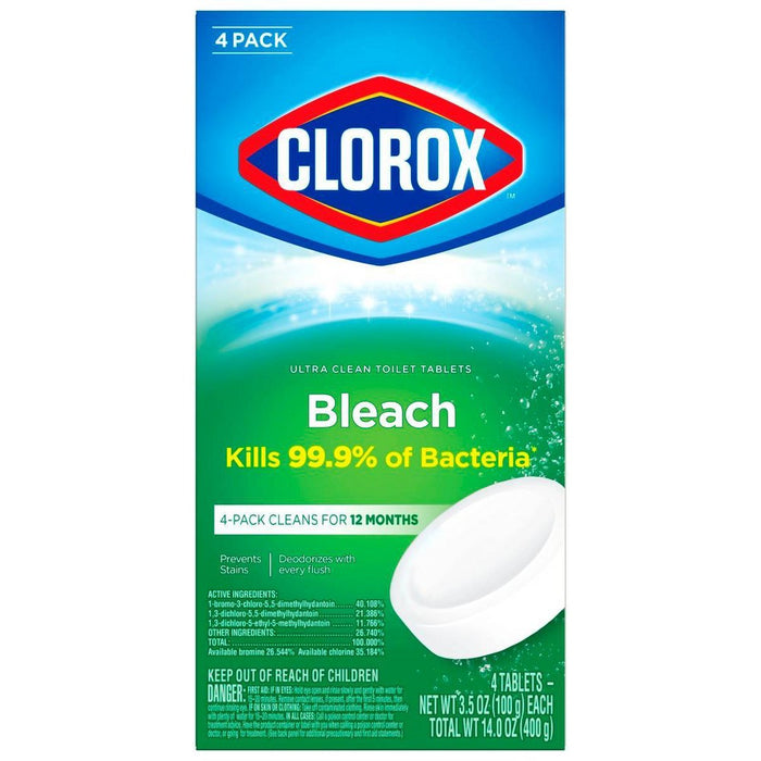 Clorox Ultra Clean Toilet Tablets Bleach - 3.5oz/4ct3