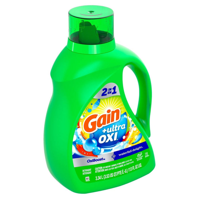 Gain Liquid Oxi Waterfall Laundry Detergent - 113 fl oz