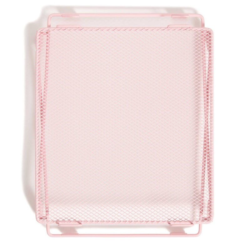 U Brands 12" Mesh Locker Shelf Preppy Pink