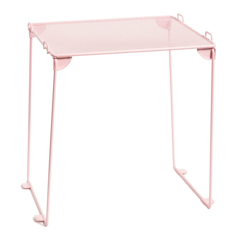 U Brands 12" Mesh Locker Shelf Preppy Pink