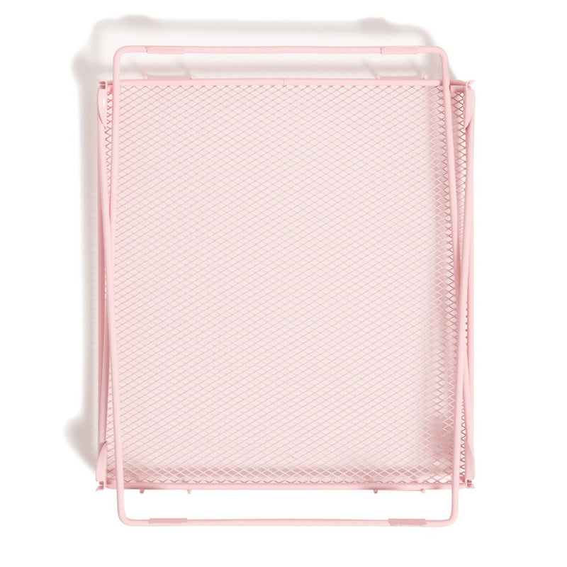 U Brands 12" Mesh Locker Shelf Preppy Pink