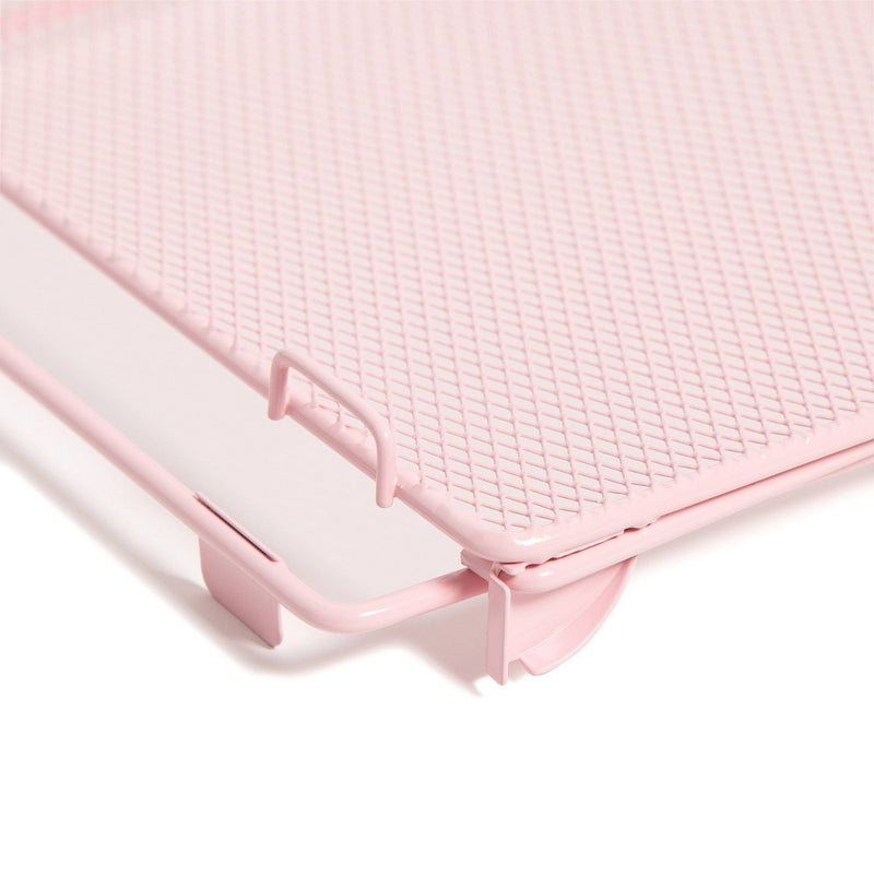U Brands 12" Mesh Locker Shelf Preppy Pink