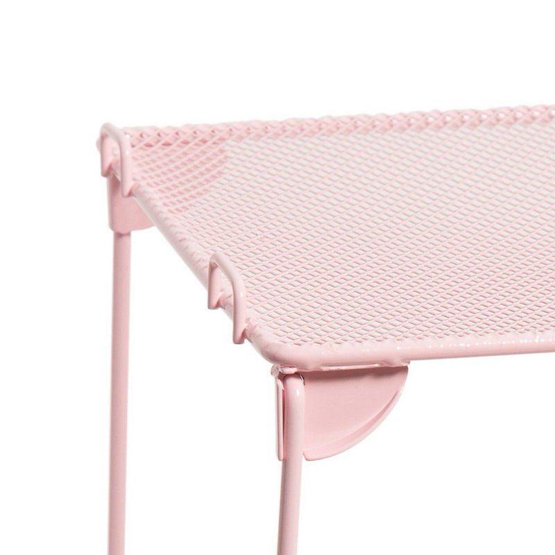 U Brands 12" Mesh Locker Shelf Preppy Pink