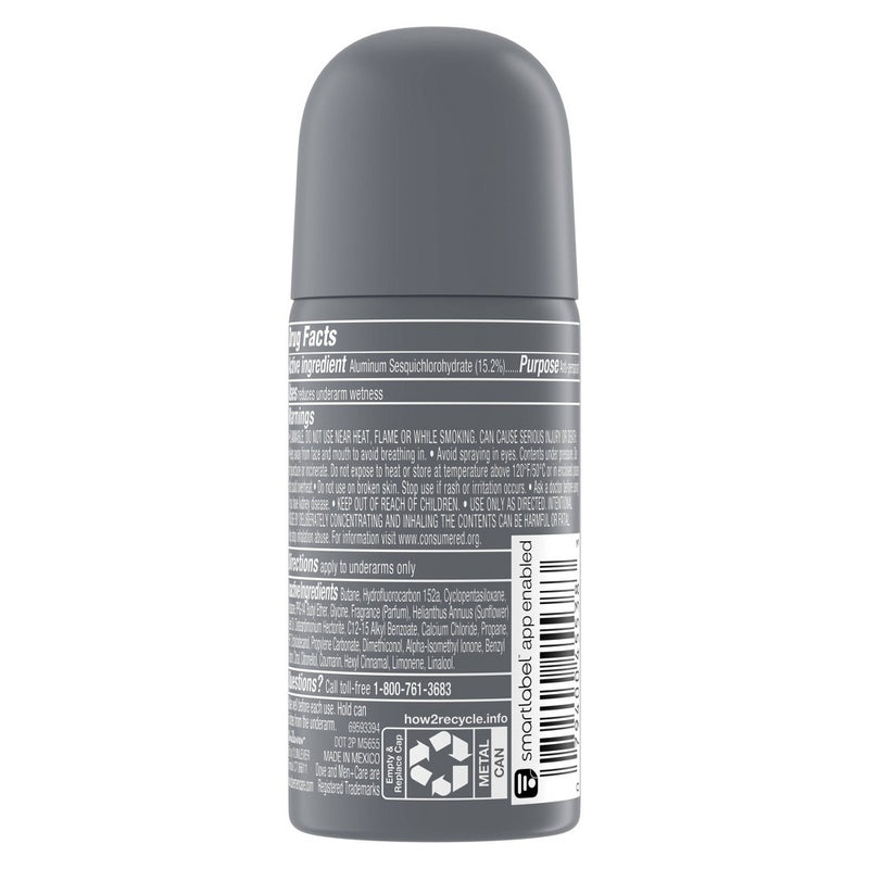 Dove Men+Care 72Hr Clean Comfort Travel Antiperspirant & Deodorant Dry Spray Trial Size - 1oz