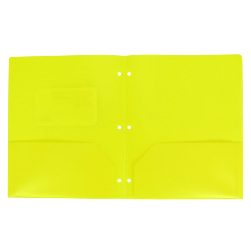 2 Pocket Plastic Folder Yellow - up & up™