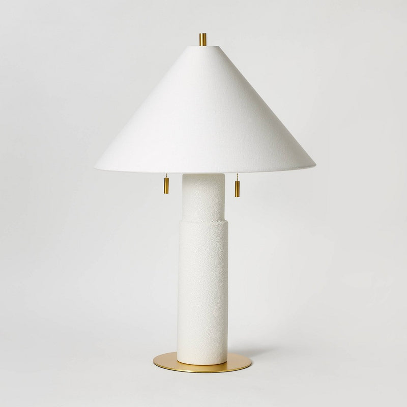 Ceramic Table Lamp with Tapered Shade White - Threshold™ designed with Studio McGee (LOCAL PICKUP ONLY)