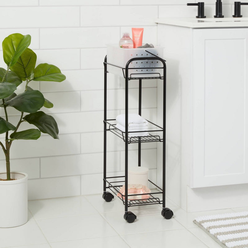 Bathroom Storage Cart Black - Room Essentials™ (LOCAL PICKUP ONLY)