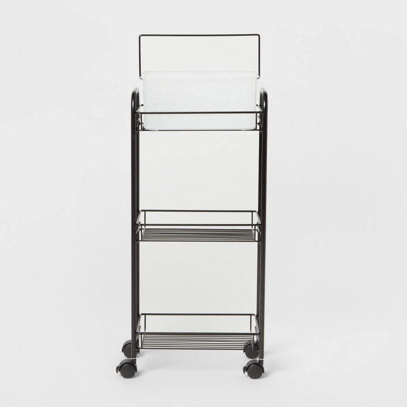 Bathroom Storage Cart Black - Room Essentials™ (LOCAL PICKUP ONLY)