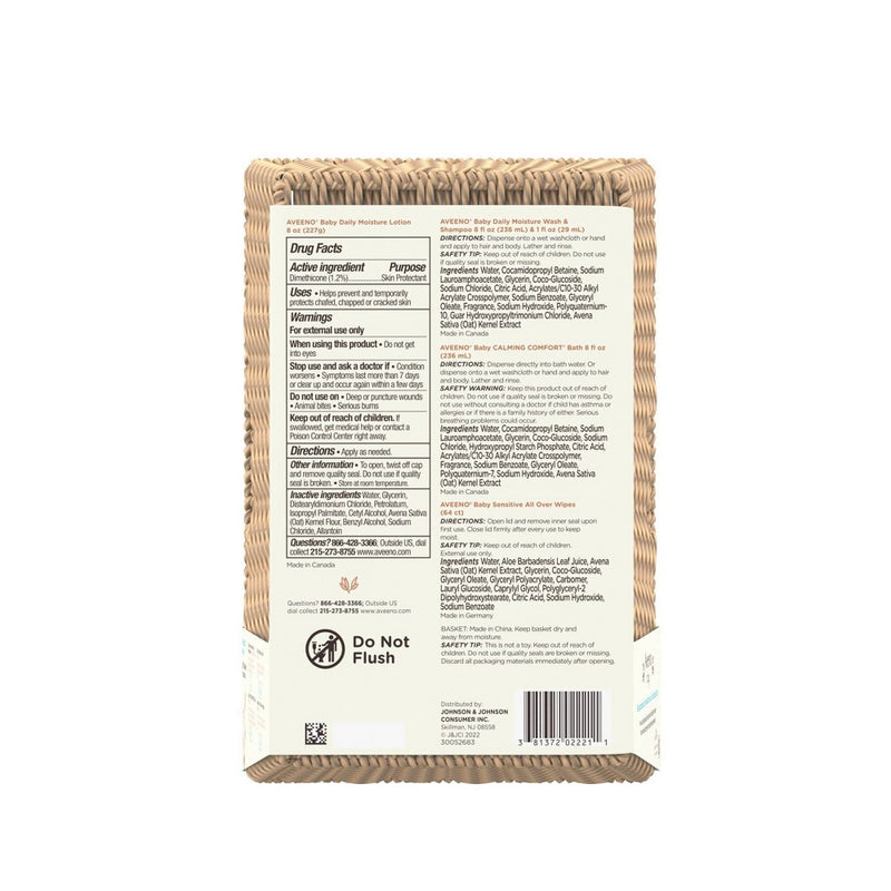 Aveeno Welcome Little One Bath and Body Gift Set - 5ct