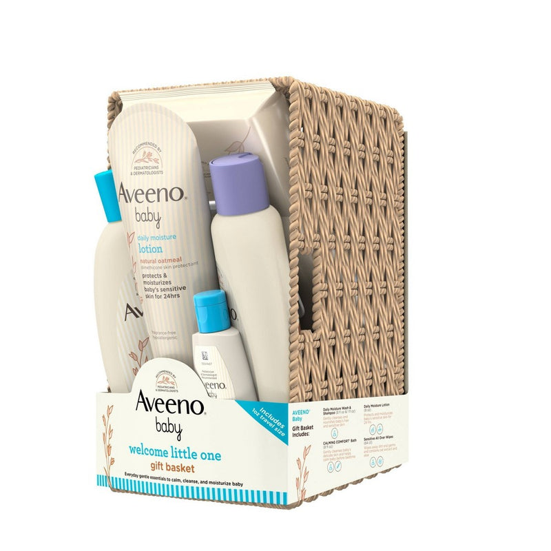 Aveeno Welcome Little One Bath and Body Gift Set - 5ct