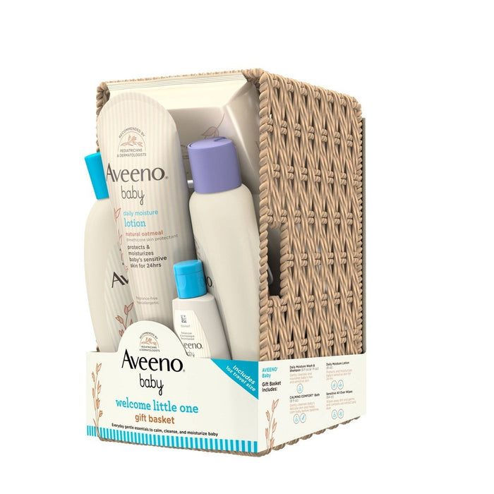 Aveeno Welcome Little One Bath and Body Gift Set - 5ct
