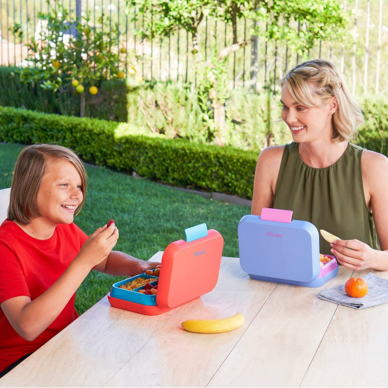 Bentgo Pop Leak-Proof Bento-Style Lunch Box with Removable Divider-3.4 Cup - Periwinkle/Pink