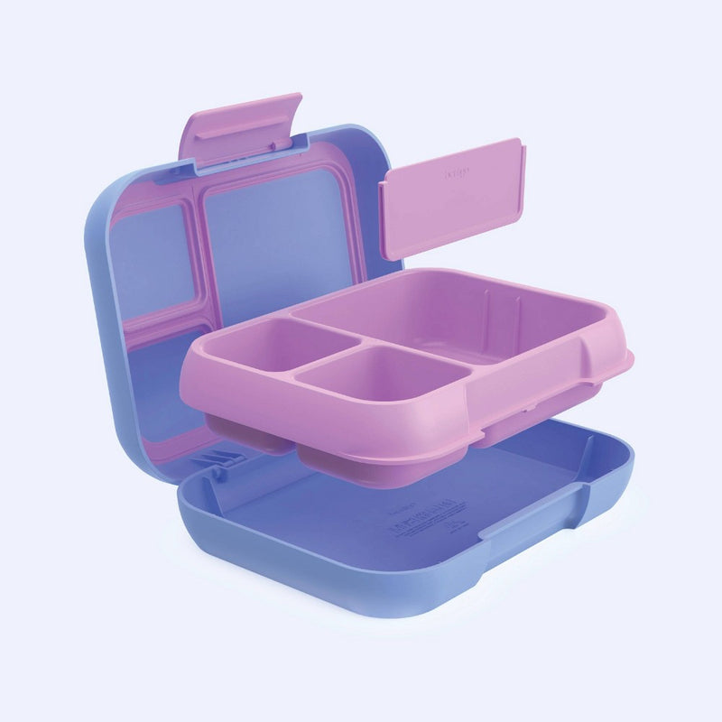 Bentgo Pop Leak-Proof Bento-Style Lunch Box with Removable Divider-3.4 Cup - Periwinkle/Pink