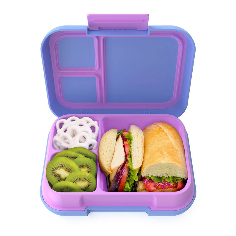 Bentgo Pop Leak-Proof Bento-Style Lunch Box with Removable Divider-3.4 Cup - Periwinkle/Pink