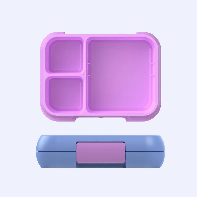 Bentgo Pop Leak-Proof Bento-Style Lunch Box with Removable Divider-3.4 Cup - Periwinkle/Pink