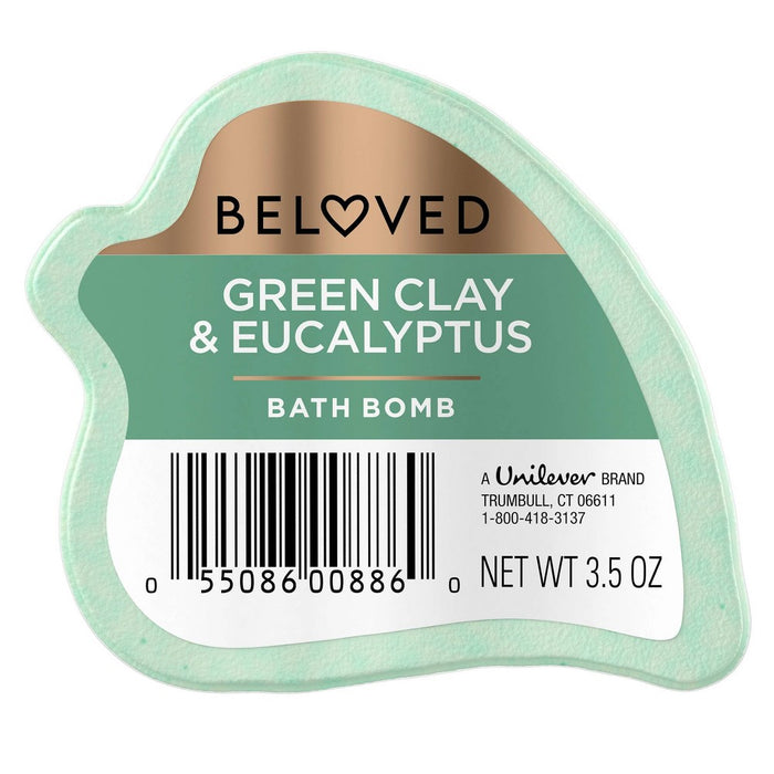 Beloved Green Clay and Eucalyptus Bath Bomb – 3.5oz *NEW & SEALED*