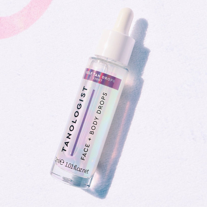 Tanologist Sunless Self Tanning Drops for Face and Body - Light - 1.01 fl oz