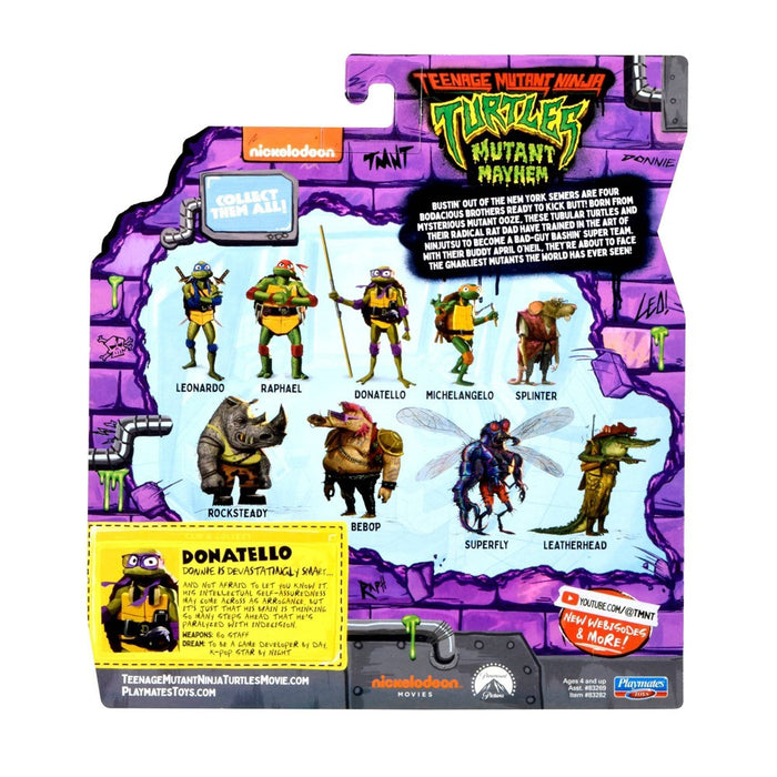 Teenage Mutant Ninja Turtles: Mutant Mayhem Donatello Action Figure NEW, IN HAND