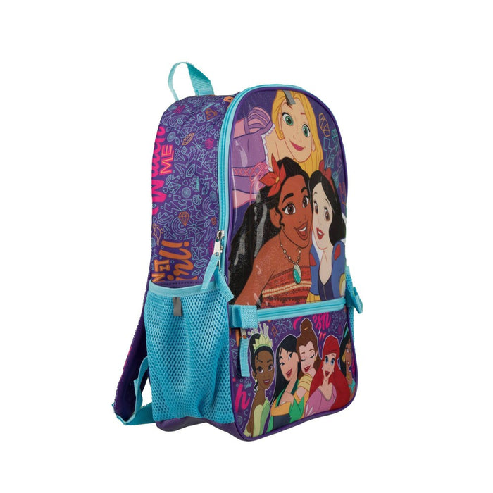 Disney Princess Kids' 16" Backpack Set with Headphones, Lunch Box, Bottle *NEW*