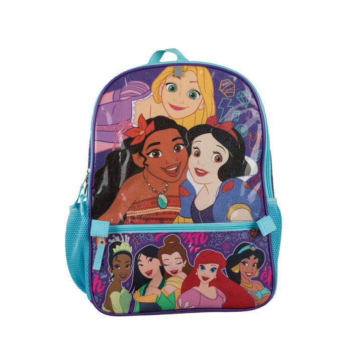 Disney Princess Kids' 16" Backpack Set with Headphones, Lunch Box, Bottle *NEW*