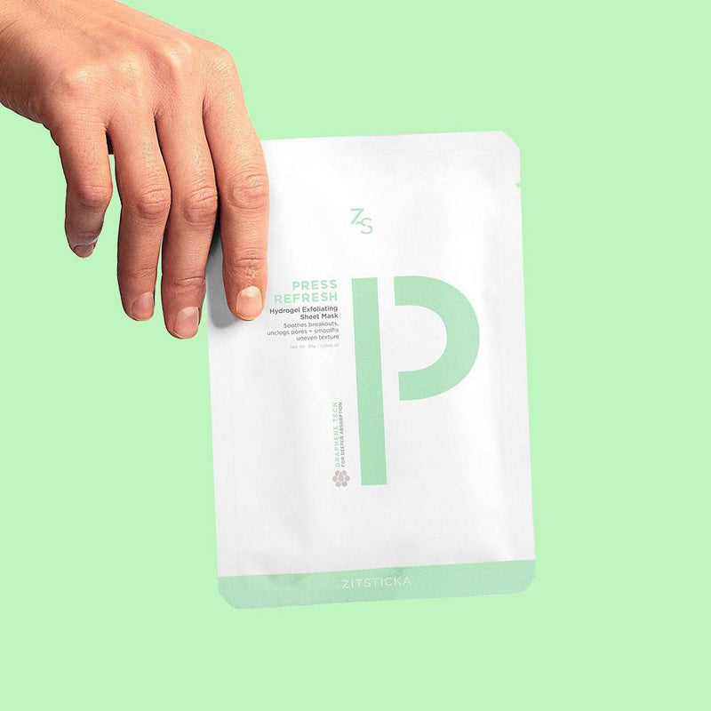 ZitSticka Press Refresh Exfoliating Hydro Sheet Mask - 1ct