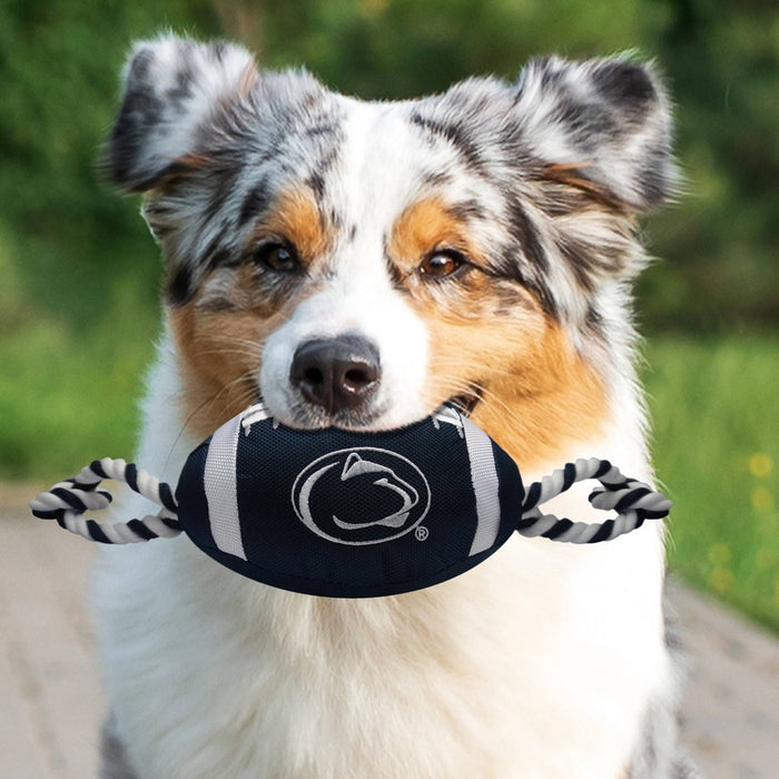 NCAA Penn State Nittany Lions Nylon Football Dog Toy *BRAND NEW*