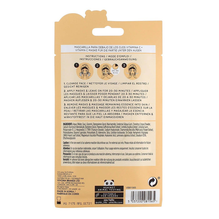 Oh K! Vitamin C Hydrogel Eye Mask - 0.05 fl oz *BRAND NEW & SEALED*