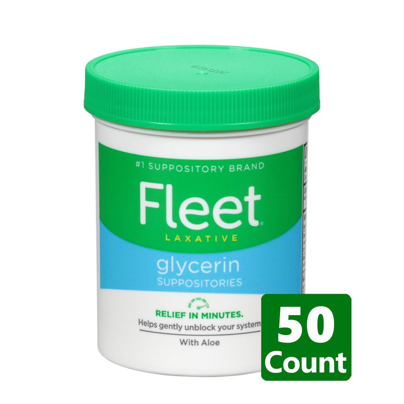 Fleet Laxative Glycerin Suppositories for Adult Constipation - 50ct6