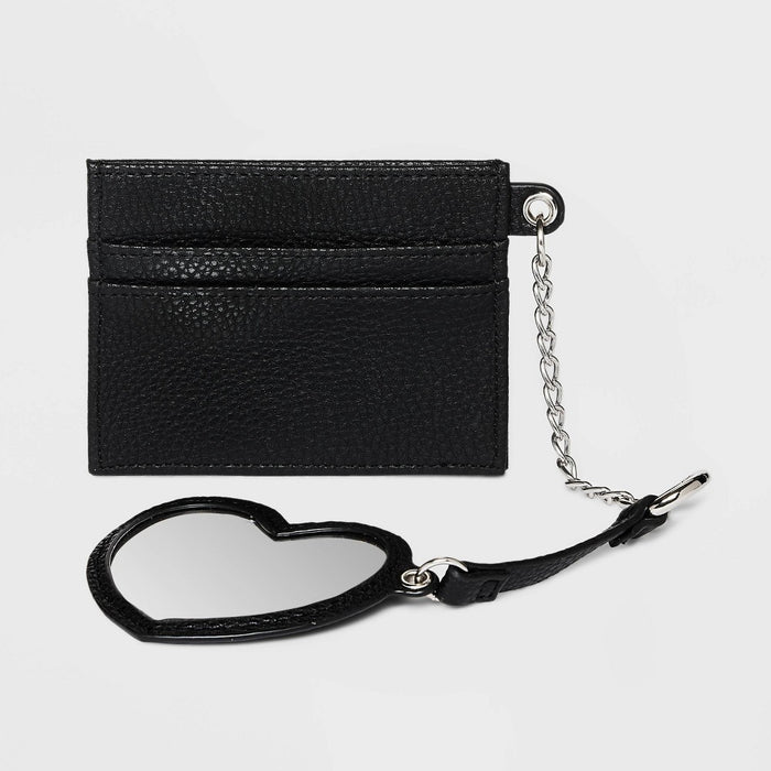 Card Case with Keychain - Wild Fable™ Black