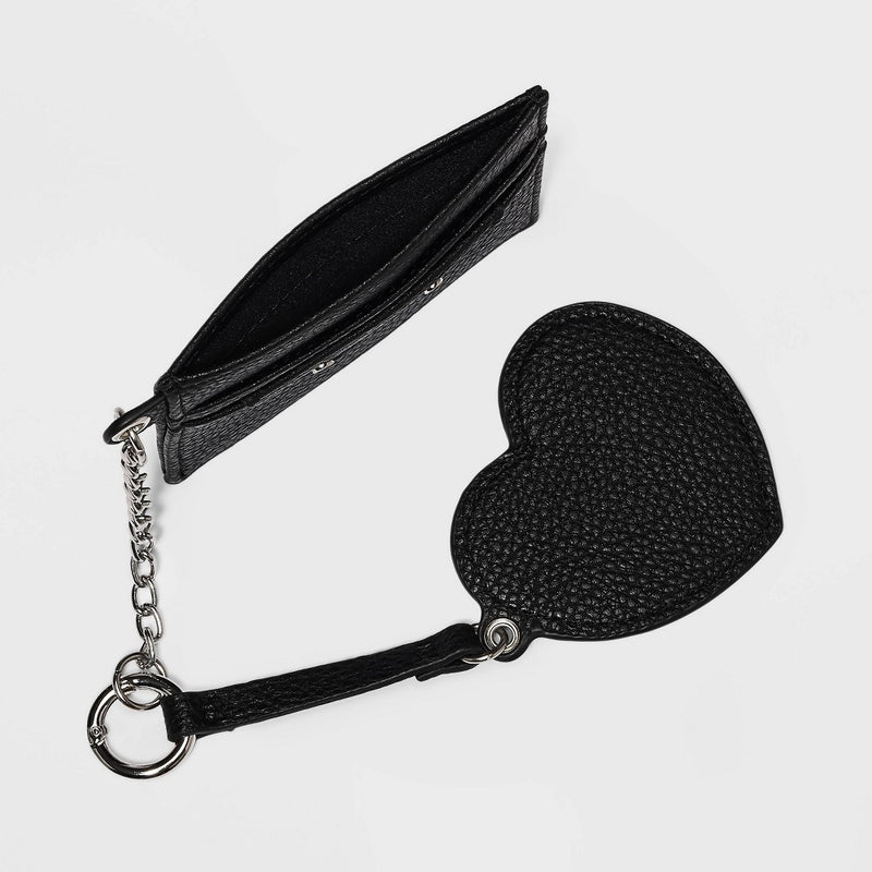 Card Case with Keychain - Wild Fable™ Black