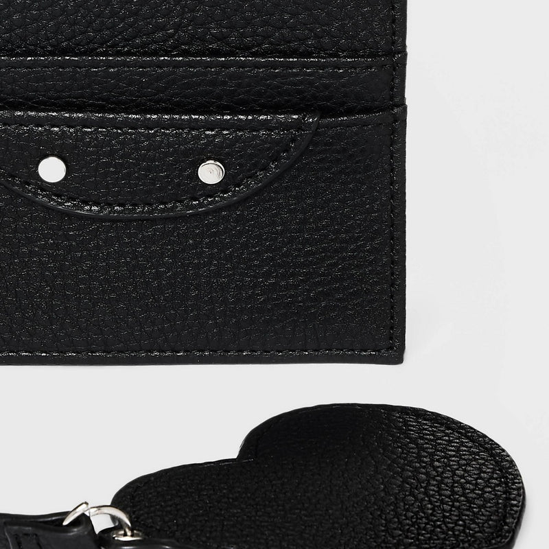 Card Case with Keychain - Wild Fable™ Black