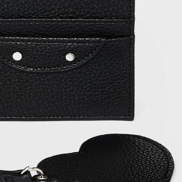 Card Case with Keychain - Wild Fable™ Black