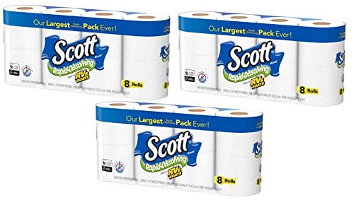 Scott Rapid Dissolve Bath Tissue Made for RVs and Boats